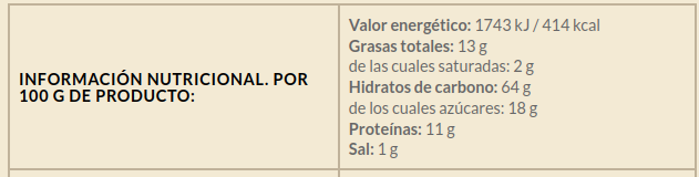 BARRITA DE MUESLI Biogredos (65 g)