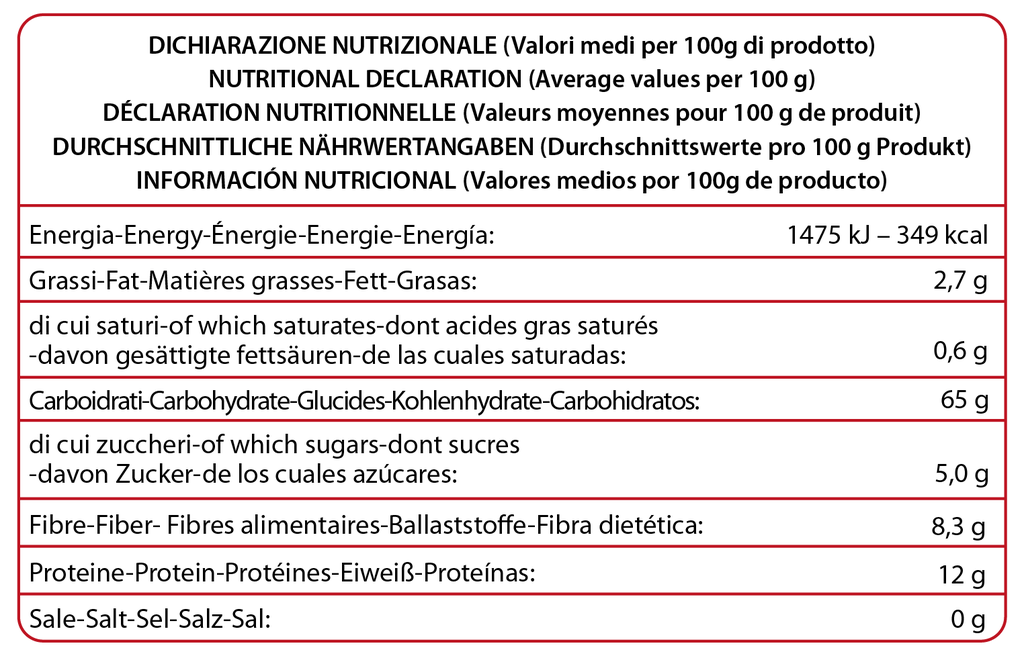 ESPAGUETI DE SEMOLA INTEGRAL Castagno (500 g)