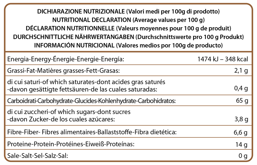 MACARRONES SEMOLA Castagno (500 g)