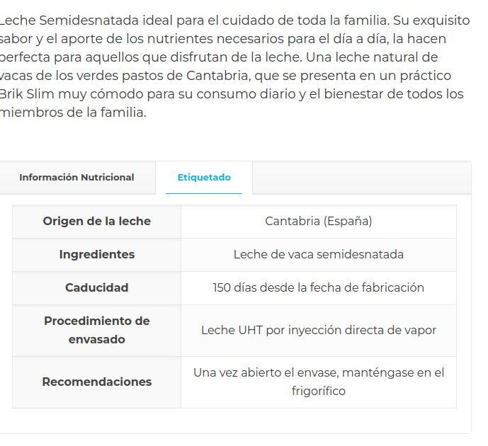 LECHE SEMI-DESNADATA BUEN PASTOR  (1l.)