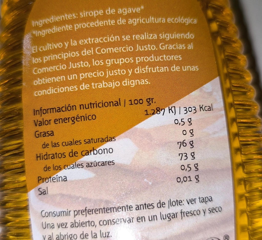 SIROPE DE AGAVE EQUIMERCADO (350 ML)