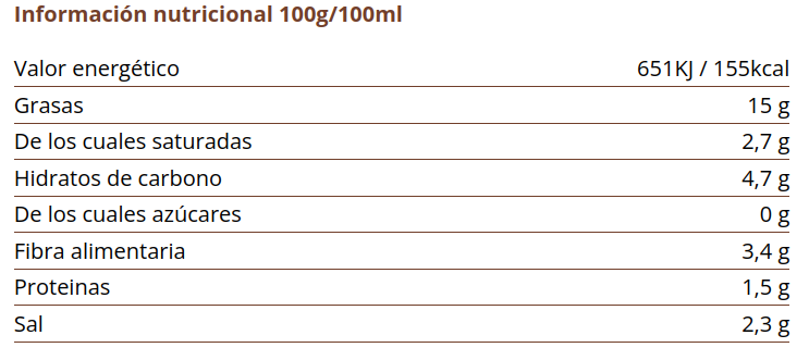ACEITUNA  CAL VALLS  HOJIBLANCA(200 gr)