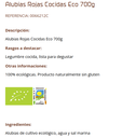 ALUBIA ROJA AL NATURAL Cal Valls (700 gr)