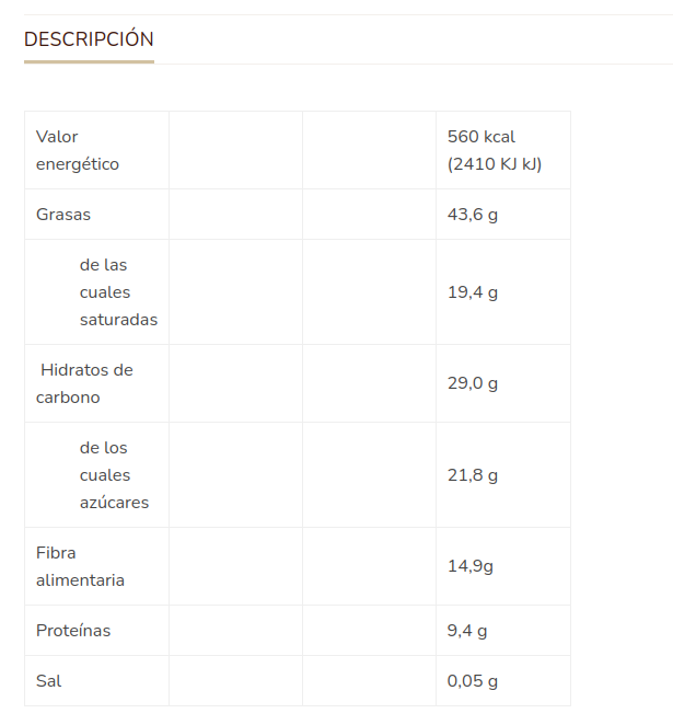 CHOCOLATE NEGRO 73 % AVELLANAS Sole (150 gr)