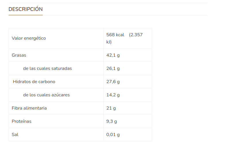 CHOCOLATE NEGRO 86% Sole (100 gr)