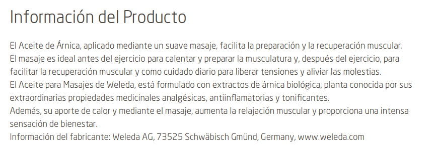 ACEITE ARNICA MASAJE Weleda (100 ml)