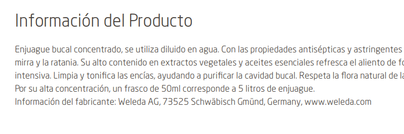 AGUA DENTIFRICA RATANIA Weleda (50 ml)