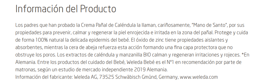 CREMA PAÑAL Weleda (75 ml)