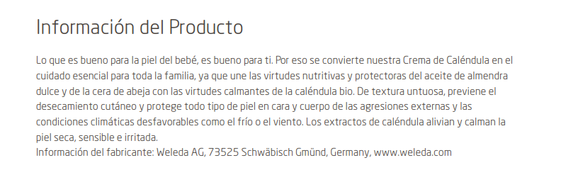 CREMA PROTECTORA CALENDULA Weleda (75 ml)