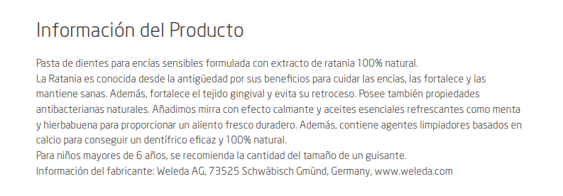 DENTIFRICO RATANIA Weleda (75 ml)