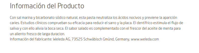 DENTIFRICO SALINO Weleda (75 ml)
