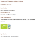 ZUMO DE MANDARINA (0,2 l.) Demeter