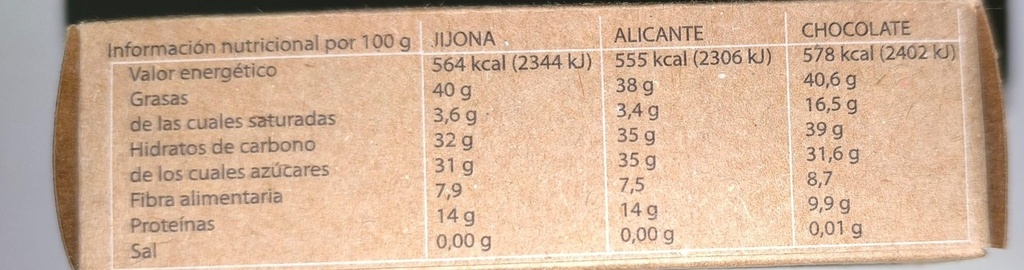 CAJA DE POLVORONES TRADICIONALES VEGANOS Y SIN AZÚCAR NI GLUTEN (210 gr)