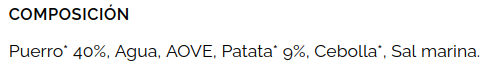 VICHYSSOISE DE PUERRO Y PATATA Gardeniers (490 gr.)