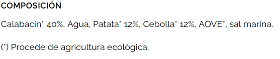 CREMA DE CALABACIN PATATA Y CEBOLLA Gardeniers (490 gr)