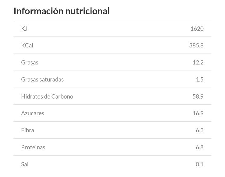 KRUNCHY AVENA SUN FRUTAS DEL BOSQUE "LA GRANA"  (375 gr)