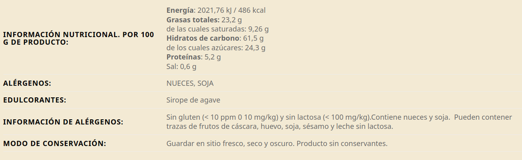 GALLETAS DE ARROZ Y NUECES Biogredos (200 gr)