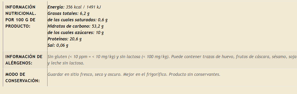 HARINA DE GARBANZO Biogredos (0,5 kg)