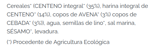 PAN ALEMAN INTEGRAL 3 CEREALES Solnatural (500 gr)