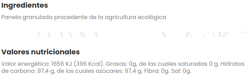 AZUCAR PANELA Equimercado (500 gr)