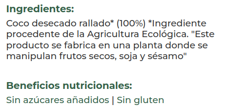 COCO RALLADO Naturgreen (125 gr)