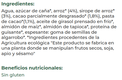 NATURGREEN POSTRE ARROZ Y CHOCOLATE (2 x 125 gr)