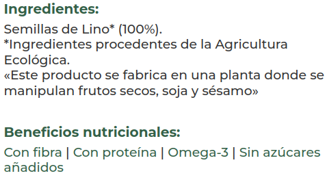 LINO DORADO EN SEMILLAS NATURGREEN (500 gr)