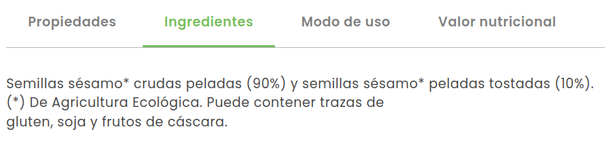 TAHIN SESAMO BLANCO Mandole (675 gr)