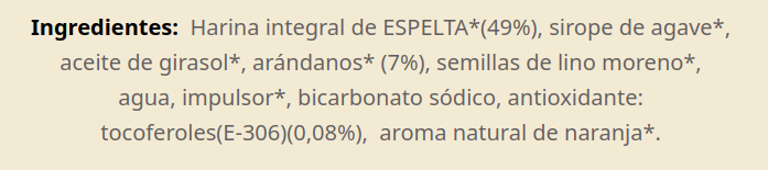 GALLETAS DE ARÁNDANOS (200 gr)
