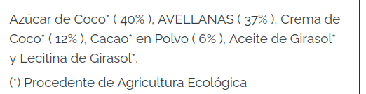 CREMA DE CACAO CON AVELLANA SIN GLUTEN Sol natural (200 gr)