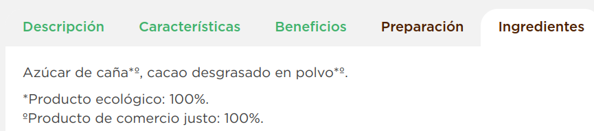 CACAO INSTANTANEO AZUCARADO Alternativa (250 gr)