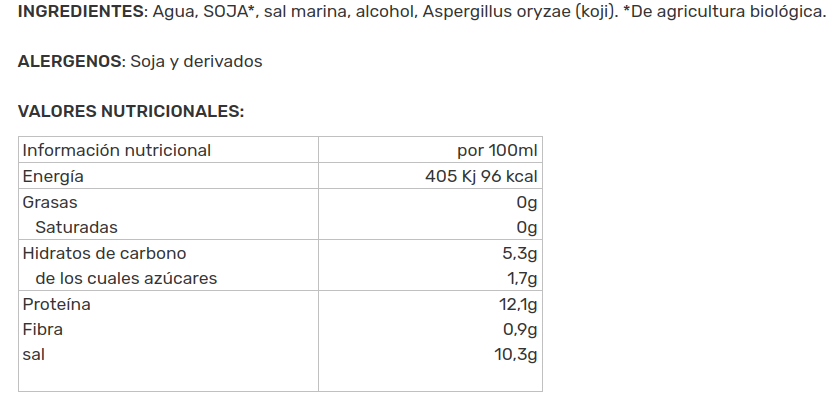 SALSA TAMARI Lima (500 ml)