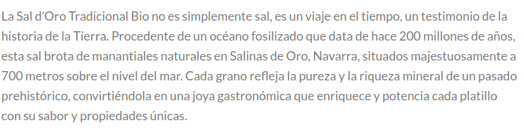SAL Sal d'Oro (400gr)