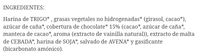 GALLETAS RELLENAS DE CHOCOLATE Pasteco (250 gr)