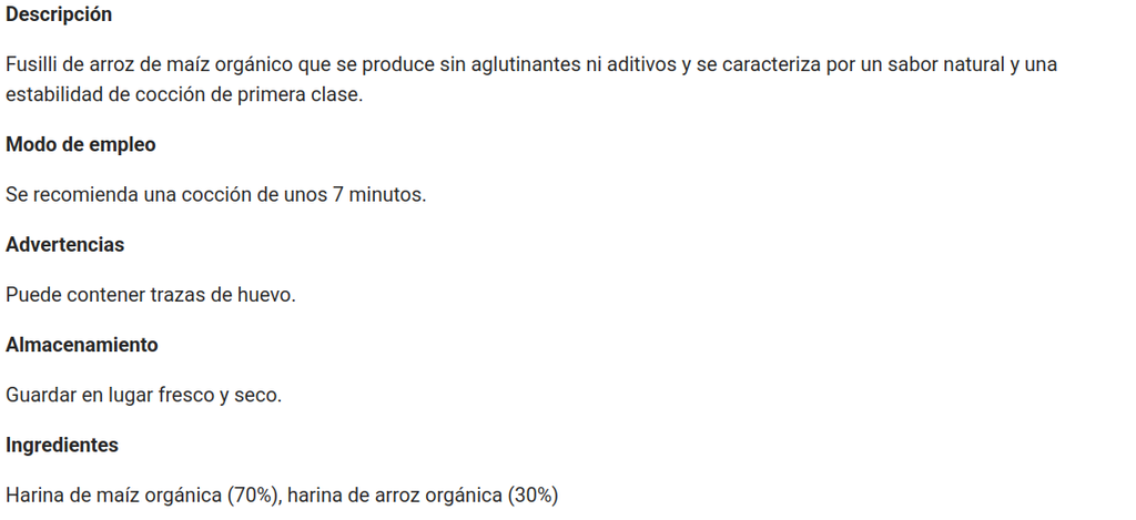 ESPIRALES DE MAIZ Y ARROZ SIN GLUTEN Alb-Gold (250 gr)