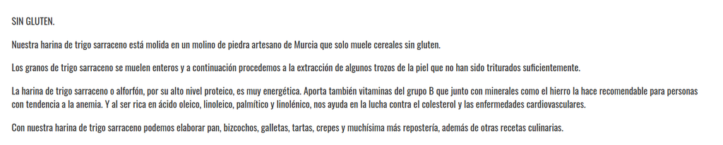 HARINA DE TRIGO SARRACENO SIN GLUTEN (0,8 kg)