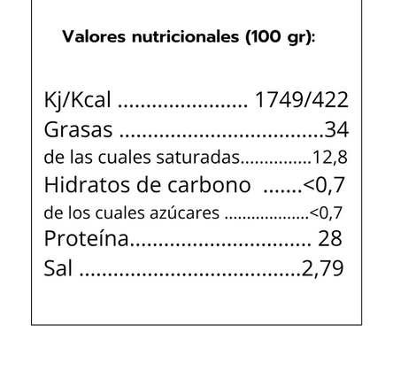 CHORIZO EXTRA DE CERDO EN LONCHAS Luis Gil (100 gr)