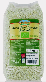 ARROZ SEMI-INTEGRAL REDONDO El Alcaraván (1 kg)