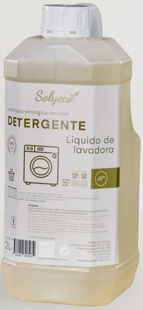 DETERGENTE LIQUIDO LAVADORA SENSIBLE Solyeco (2 L)