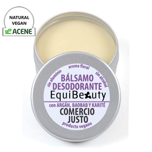 DESODORANTE SOLIDO CON BICARBONATO Y AROMA FLORAL Equimercado (40 ml)