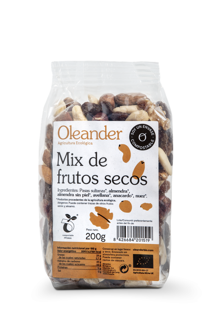 MIX DE FRUTOS SECOS OLEANDER (200gr)