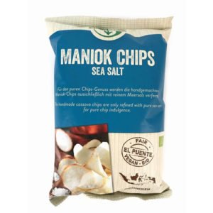 CHIPS DE MANDIOCA CON SAL MARINA Equimercado (100 g)
