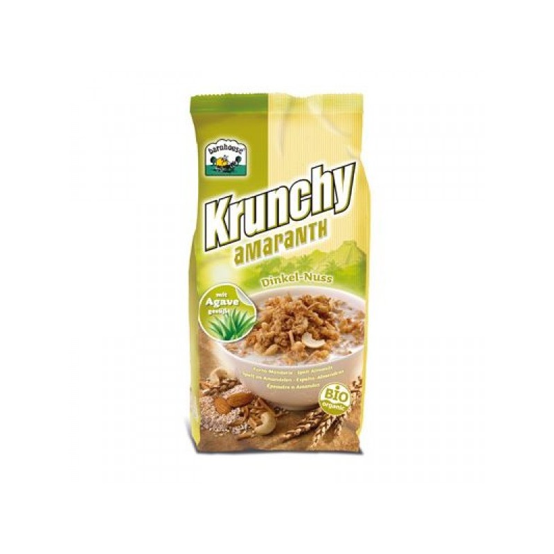 KRUNCHY ESPELTA, ALMENDRAS Y AMARANTO La Grana (375 gr)