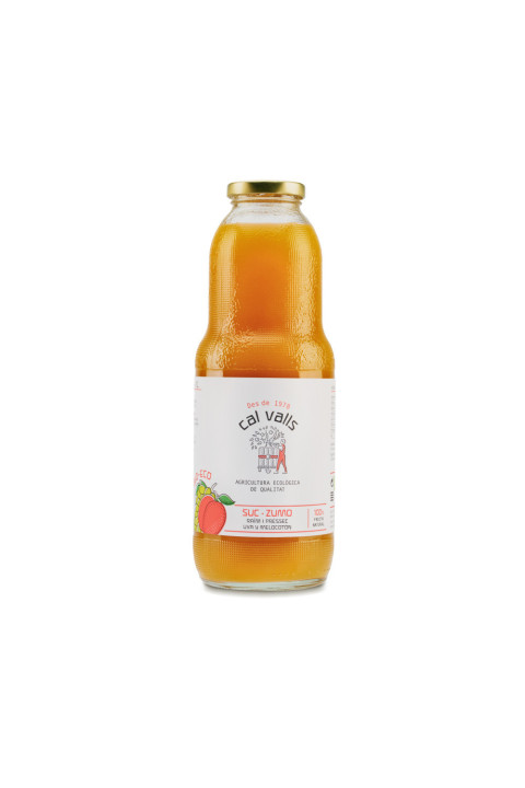 ZUMO DE MELOCOTON Y UVA Cal Valls (1 L)
