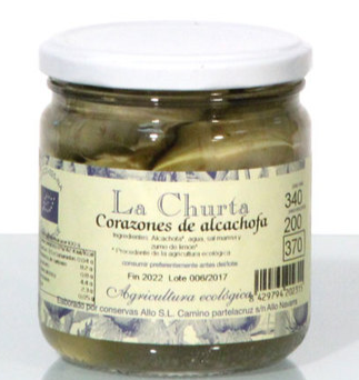 CORAZONES DE ALCACHOFA La churta (340 gr)