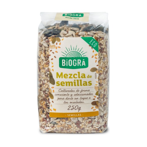 MEZCLA DE SEMILLAS PARA ENSALADA Biogra ( 250gr)