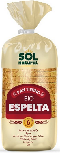 PAN TIERNO DE ESPELTA MOLDE DE Sol Natural (400 g)