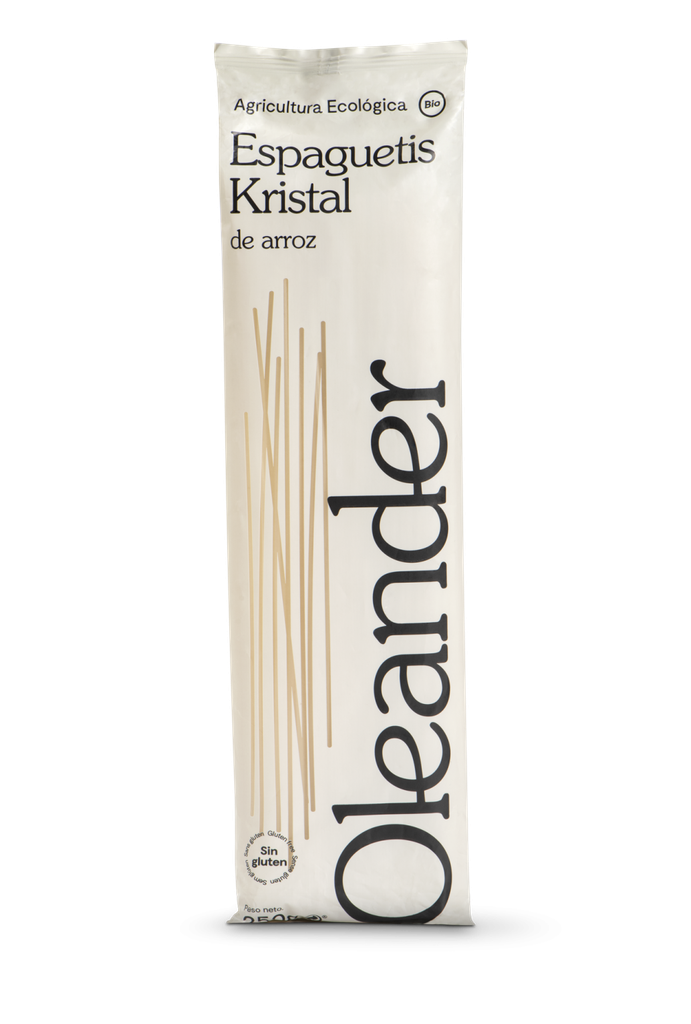 ESPAGUETI DE ARROZ SIN GLUTEN KRISTAL Oleander (250gr)