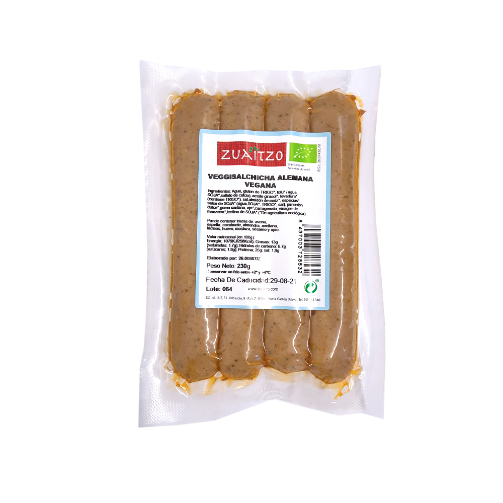 SALCHICHA VEGANA ALEMANA (230 gr)