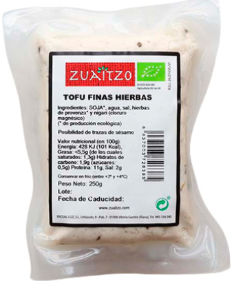 TOFU A LAS FINAS HIERBAS Zuaitzo (250 g)